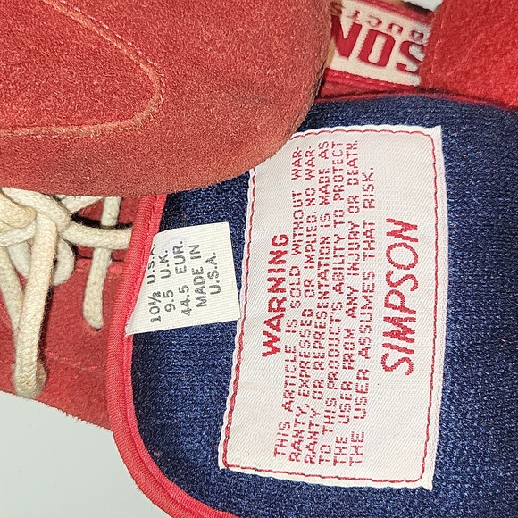 Red Simpson Race Product Shoes (10 1/2) - Picture 7 of 16